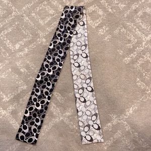 Coach silk bag scarf.